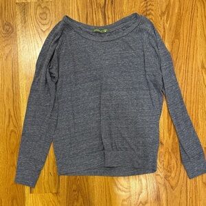 Gray Long Sleeve Top